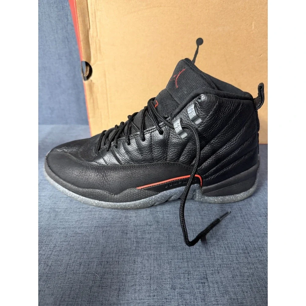 Nike Air Jordan 12  Retro Utility Black-Bright Crimson DC1062-006  Mens Size 8.5